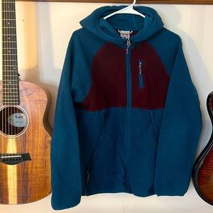 💙 Sherpa full zip hooded fleece
